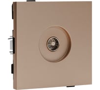 Одноместная телевизионная розетка ALTECH ENCORE 1STVY скрытого монтажа шампань механизм 07361