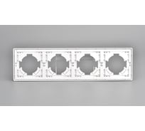 Рамка ALTECH 4 местная ENCORE 4PW белая 07410