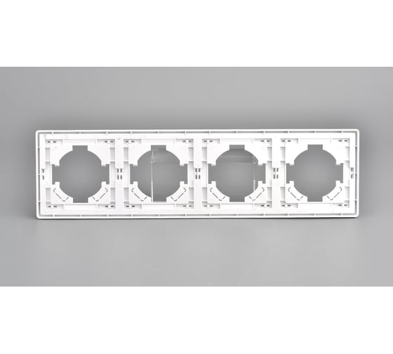 Рамка ALTECH 4 местная ENCORE 4PW белая 07410 1