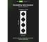 Рамка ALTECH 4 местная ENCORE 4PW белая 07410 4