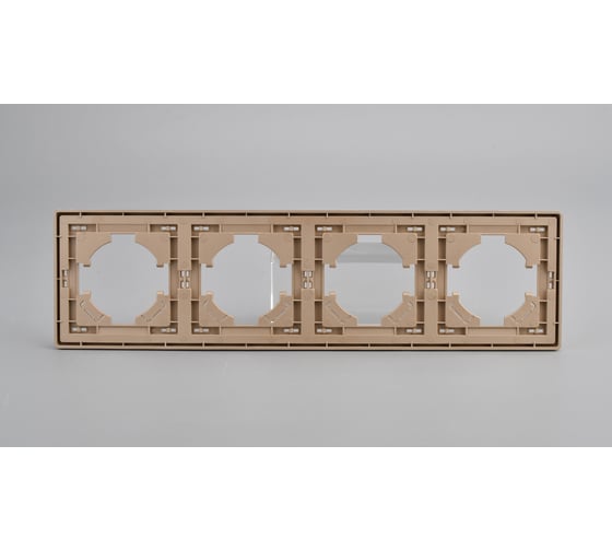 Рамка ALTECH 4 местная ENCORE 4PY шампань 07420