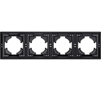 Рамка ALTECH 4 местная ENCORE 4PВ черная 07425