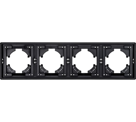 Рамка ALTECH 4 местная ENCORE 4PВ черная 07425 1