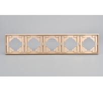 Рамка ALTECH 5 местная ENCORE 5PY шампань 07421