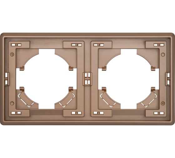 Рамка ALTECH 2 местная ENCORE 2PY шампань 07418 1