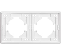 Рамка ALTECH 2 местная ENCORE 2PW белая 07408