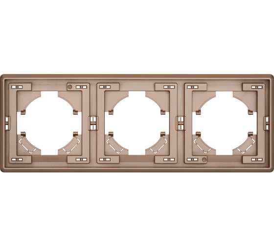 Рамка ALTECH 3 местная ENCORE 3PY шампань 07419 1
