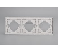 3-местная рамка ALTECH ENCORE 3PW белая 07409