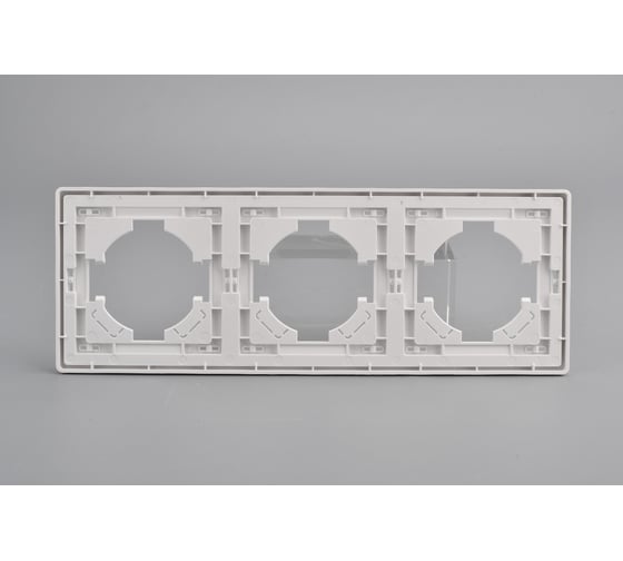 Рамка ALTECH 3 местная ENCORE 3PW белая 07415 1