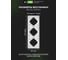 3-местная рамка ALTECH ENCORE 3PW белая 07409 8
