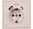Розетка 1-местная Smartbuy с заземлением USB+Type 16А бежевая Капелла SBE-09i-16-S1-USB 4