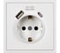 Розетка 1-местная Smartbuy с заземлением USB+Type 16А белая Капелла SBE-09w-16-S1-USB 4