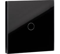 Сенсорный выключатель SMARTBUY одноклавишный, черный SBE-e1b-10-SW1-0