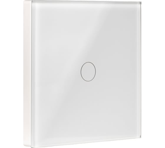 Сенсорный выключатель SMARTBUY одноклавишный, белый SBE-e1w-10-SW1-0 1