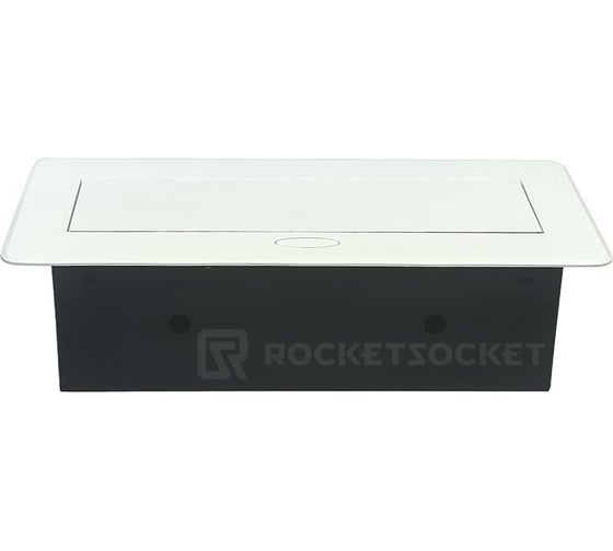 Горизонтальная выдвижная Розетка ROCKETSOCKET 2EU+2USB+RJ45 Белая AM-G2EU-2U-RJ45-11