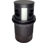Выдвижная розетка с пневмоприводом ROCKETSOCKET 4EU+2UA+2UC+беспроводная зарядка, кабель 2м, диаметр 120мм AM-107J-4EU4UC1Q-12