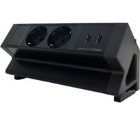 Настольная розетка ROCKETSOCKET 2EU + 2USB, кабель 2м AM-41Y-2EU2UC-12