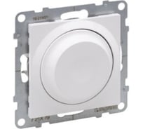 Светорегулятор Legrand SUNO с поворотной ручкой универсальный 300Вт без нейтрали. Цвет Белый 721179