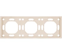 Рамка 3-местная STEKKER серия Эмили, PFR00-5003-08, кашемир, soft touch 49912