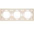 Рамка 3-местная STEKKER серия Эмили, PFR00-5003-08, кашемир, soft touch 49912 1