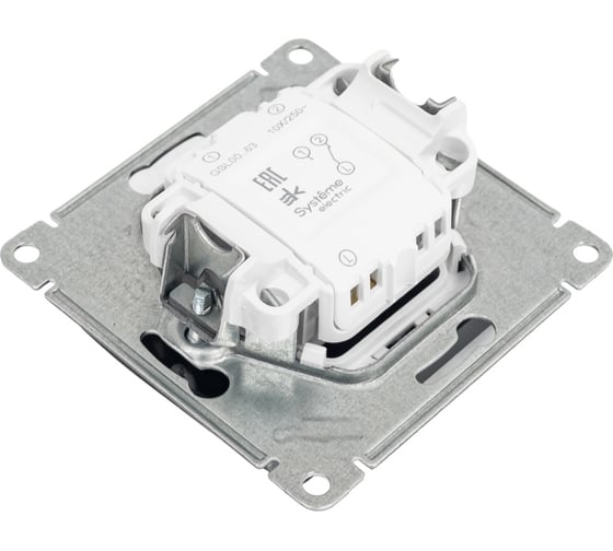 Переключатель Systeme Electric Glossa Антрацит 1-клавишный с подсветкой сх.6а, 10АХ SE GSL000763