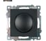 Диммирующий выключатель STEKKER TRIAC механизм 250В, 500W, серия Катрин, GLS10-7106-05, черный 39615 8