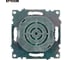 Диммирующий выключатель STEKKER TRIAC механизм 250В, 500W, серия Катрин, GLS10-7106-05, черный 39615 11
