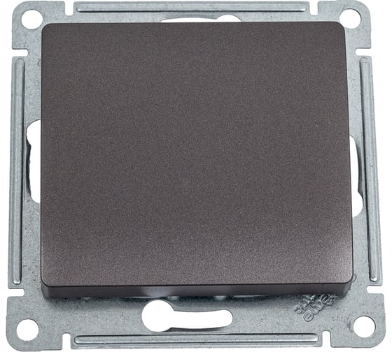 Переключатель Systeme Electric Glossa Графит 1-клавишный, сх.6,10AX SE GSL001361