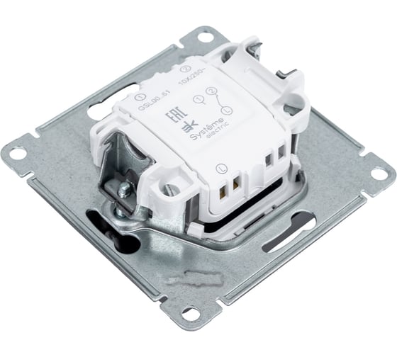 Переключатель Systeme Electric Glossa Графит 1-клавишный, сх.6,10AX SE GSL001361