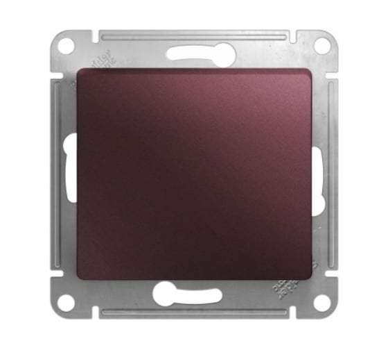 Переключатель Systeme Electric Glossa Баклажановый 1-клавишный, сх.6, 10AX SE GSL001161 1