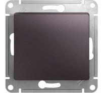 Переключатель Systeme Electric Glossa Сиреневый туман 1-клавишный, сх.6,10AX SE GSL001461