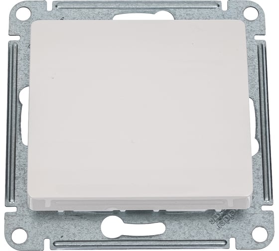 Переключатель Systeme Electric Glossa Молочный 1-клавишный, сх.6, 10AX SE GSL000961