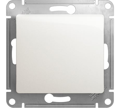 Переключатель Systeme Electric Glossa Перламутр 1-клавишный, сх.6, 10АХ SE GSL000661