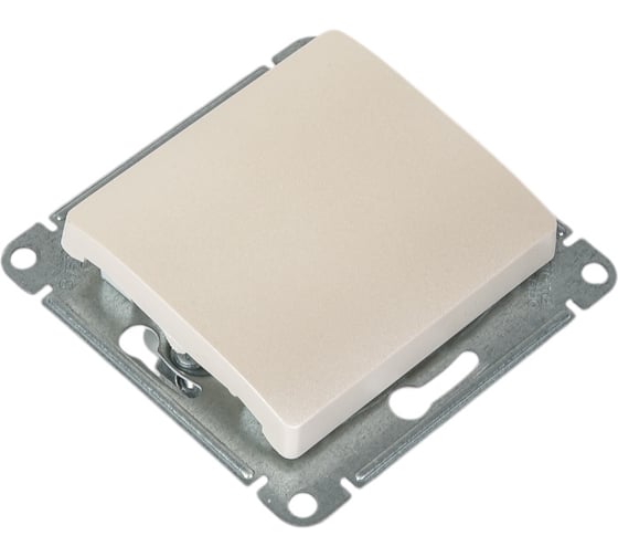Переключатель Systeme Electric Glossa Перламутр 1-клавишный, сх.6, 10АХ SE GSL000661