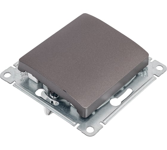 Переключатель Systeme Electric Glossa Графит перекрестный, сх.7, 10AX SE GSL001371