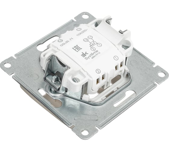 Перекрестный переключатель Systeme Electric Glossa Платина, сх.7, 10AX SE GSL001271