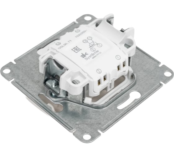 Перекрестный переключатель Systeme Electric Glossa Молочный, сх.7, 10AX SE GSL000971