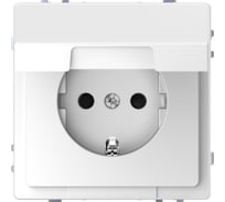 Розетка Systeme Electric Merten D-Life Белый Лотос 16А с заземлением и крышкой IP20 SE MTN2310-6035