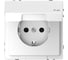 Розетка Systeme Electric Merten D-Life Белый Лотос 16А с заземлением, и крышкой IP44 SE MTN2314-6035 1
