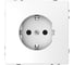 Розетка Systeme Electric Merten D-Life Белый Лотос 16А с заземлением и шторками SE MTN2300-6035 1