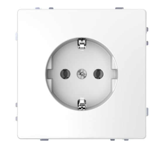 Розетка Systeme Electric Merten D-Life Белый Лотос 16А, с заземлением, без шторок SE MTN2301-6035
