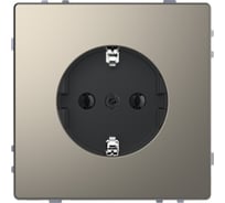 Розетка Systeme Electric Merten D-Life Никель 16А с заземлением, без шторок SE MTN2301-6050