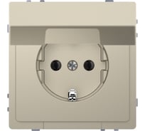 Розетка Systeme Electric Merten D-Life Сахара 16А с заземлением и крышкой IP20 SE MTN2310-6033