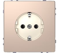 Розетка Systeme Electric Merten D-Life Шампань 16А с заземлением, без шторок SE MTN2301-6051