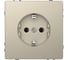 Розетка Systeme Electric Merten D-Life Сахара 16А, с заземлением, без шторок SE MTN2301-6033 1