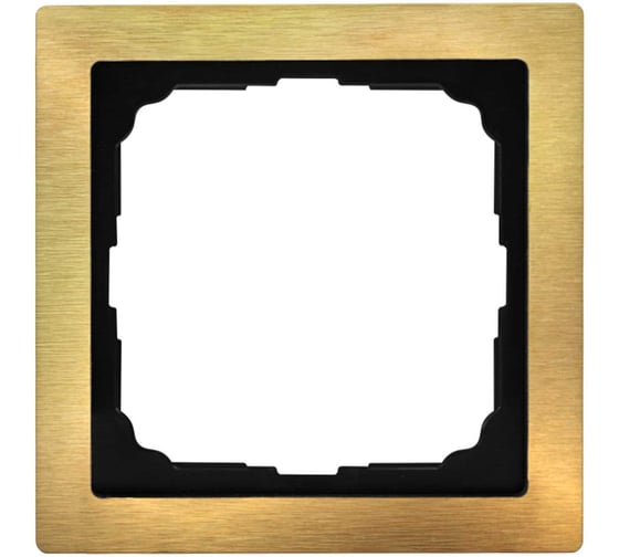 1-постовая рамка Systeme Electric ARTGALLERY PURE металл, золото GAL312401 1