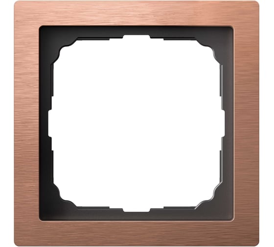 1-постовая рамка Systeme Electric ARTGALLERY PURE металл, медь GAL312501 1