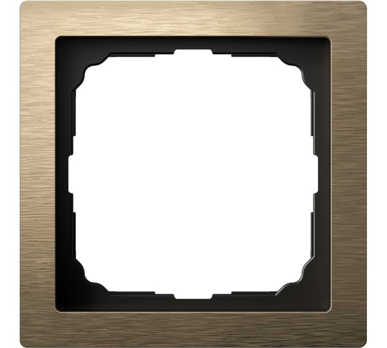 1-постовая рамка Systeme Electric ARTGALLERY PURE металл, латунь GAL312201 1