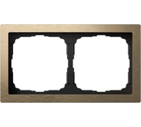 2-постовая рамка Systeme Electric ArtGallery PURE, Металл, Латунь GAL312202