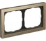 2-постовая рамка Systeme Electric ArtGallery PURE, Металл, Латунь GAL312202 2